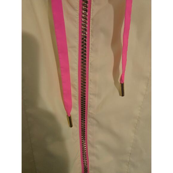 Lilly pulitzer rain poncho size XXS hi vis yellow full zip windbreaker - Picture 4 of 7